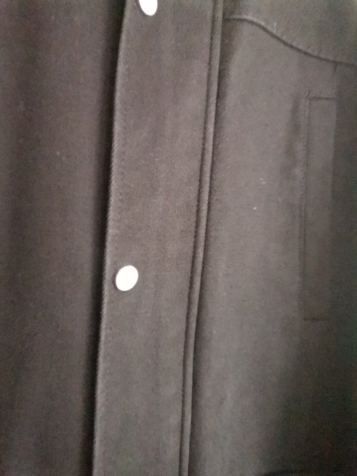 Siyah Erkek Düğmeli Midi Ceket - Görsel 4