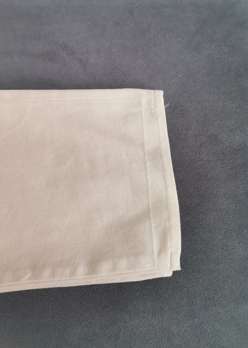 Bej Midi Kumaş Kadın Pantolon - Görsel 8