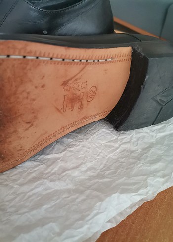 Erkek Siyah Deri Klasik Bağcıklı Ayakkabı - Görsel 5