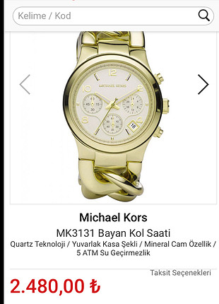 Michael Kors Michael kors saat