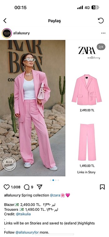 Zara Pembe viral takım