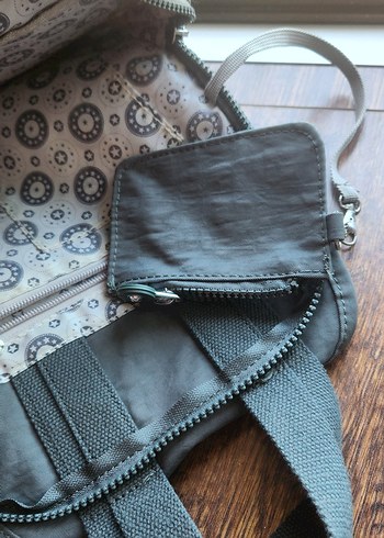 Beden gri Renk yag yesili Fermuarlı Kadın Sırt Çantası smart bag