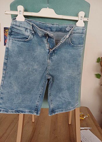 Marka 9..10 yaş ..Erkek Bağcıklı Geniş Kesim Batik Denim - Görsel 3