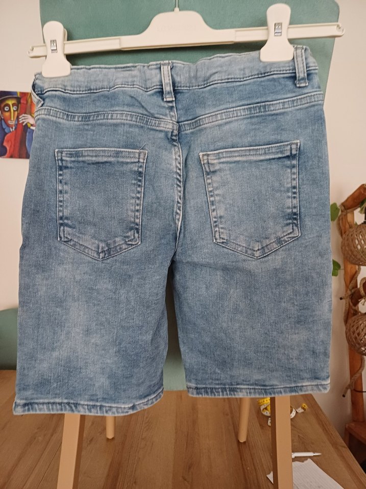 Marka 9..10 yaş ..Erkek Bağcıklı Geniş Kesim Batik Denim - Görsel 2