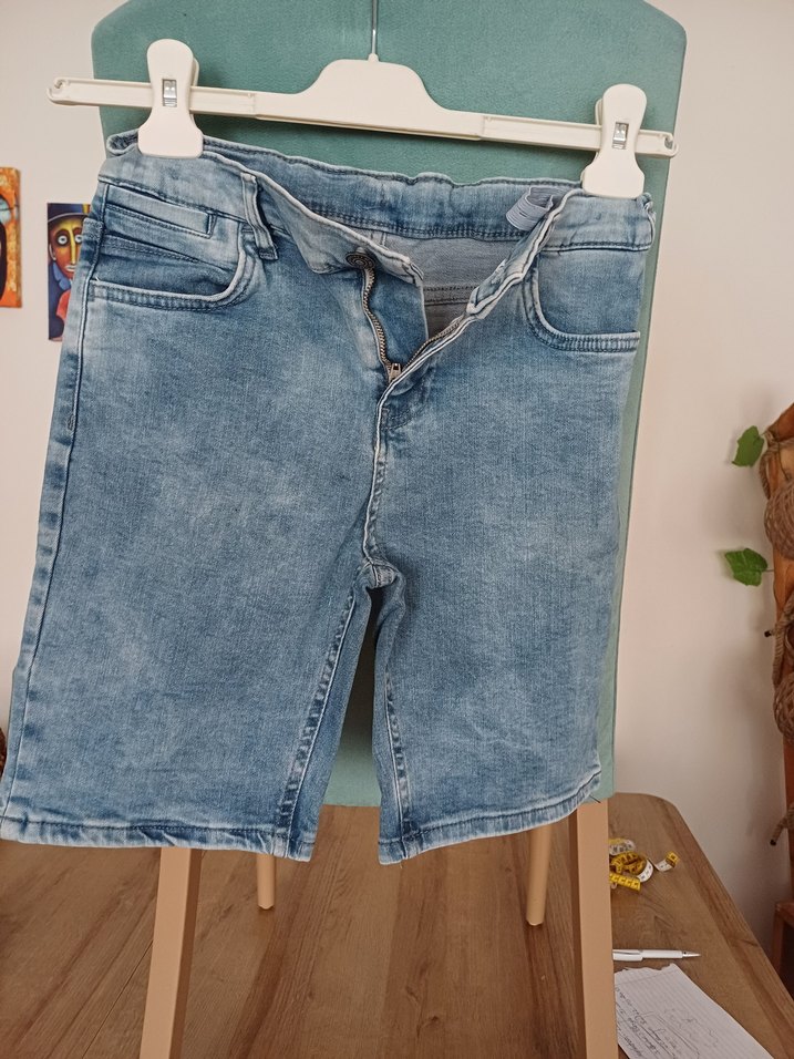 Marka 9..10 yaş ..Erkek Bağcıklı Geniş Kesim Batik Denim - Görsel 3