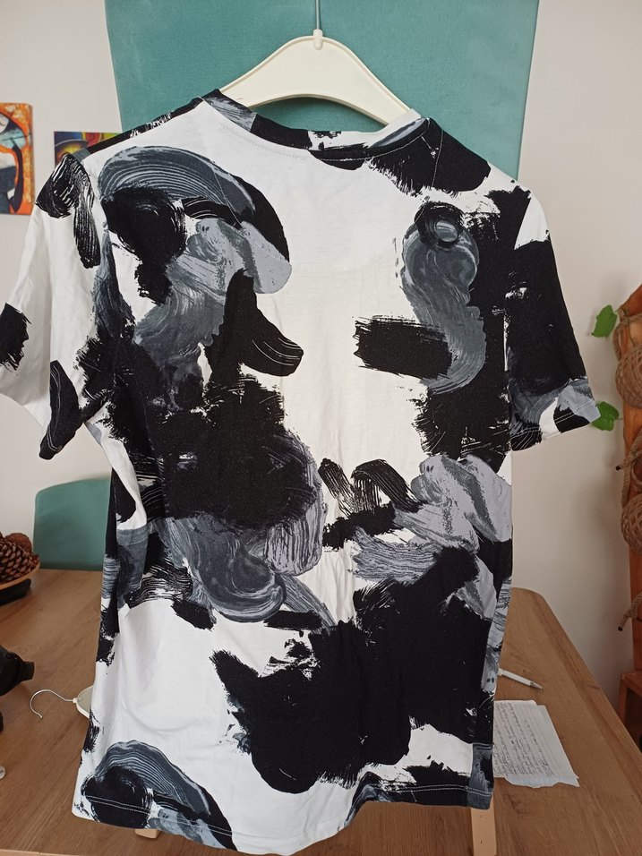 Kolins..(xs) (34)Erkek Siyah Gri Baskılı Kısa Kollu Tişört - Görsel 2