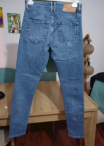 COLİNS ORJİNAL 28/30.Bağcıklı Rahat Kesim Kadın Kot Pantolon - Görsel 2