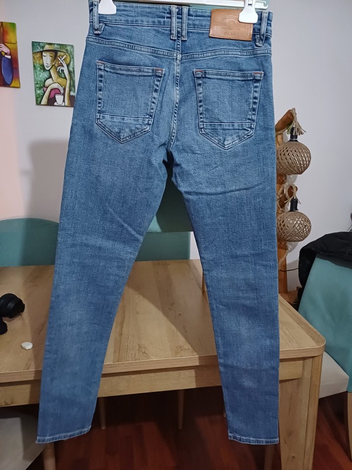 COLİNS ORJİNAL 28/30.Bağcıklı Rahat Kesim Kadın Kot Pantolon - Görsel 2