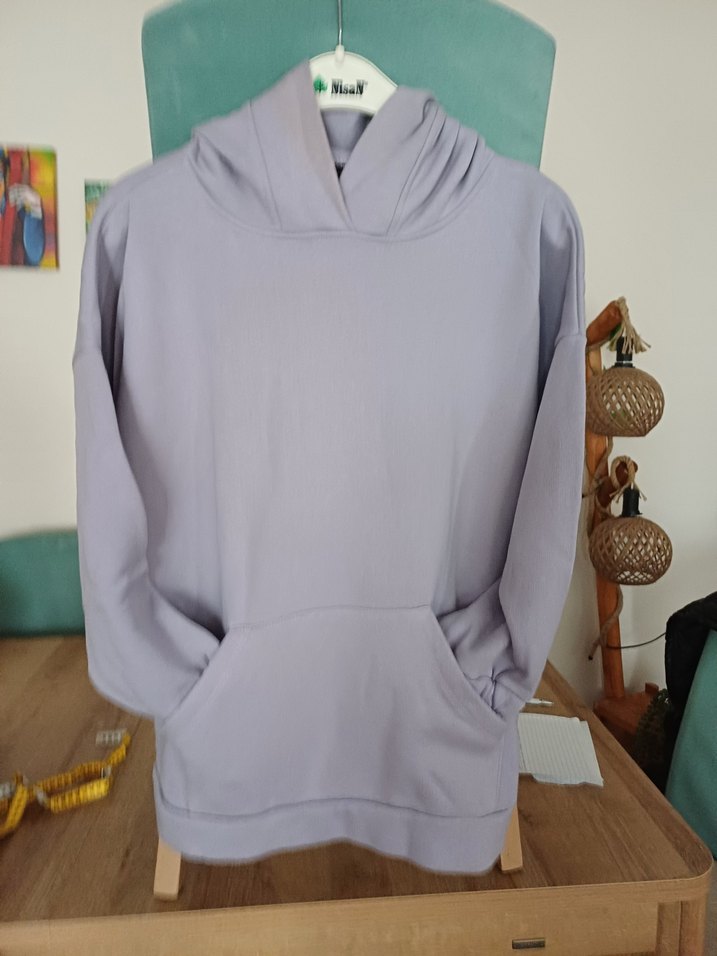 TİLLE..XXL.. GRİ Kapüşonlu Erkek Sweatshirt - Görsel 4