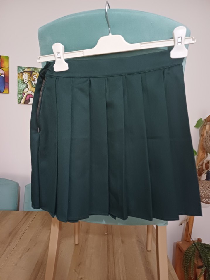 Kadın Yeşil Pilili Midi Etek..34..(xs) - Görsel 2