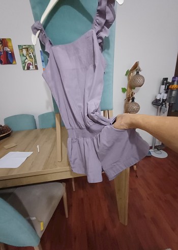 sısle..  Lila Fırfırlı Tulum..36..38..beden - Görsel 7