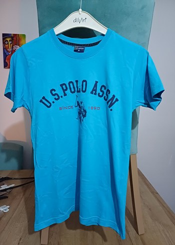 U.S. Polo Assn. Erkek Çocuk Mavi Tişört( S)