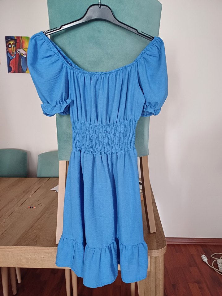 Mavi Bohem Mini Elbise..36 (S).. - Görsel 3