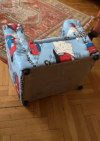 Arabalı Mavi Çocuk Koltuğu - Görsel 2