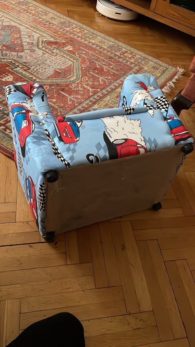 Arabalı Mavi Çocuk Koltuğu - Görsel 2