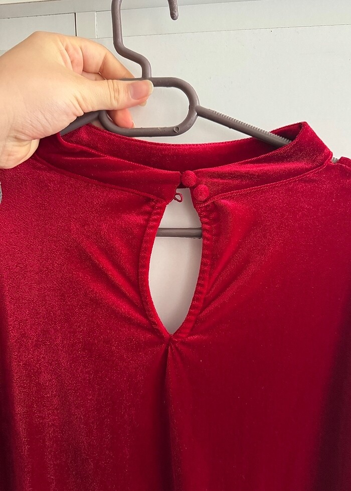 Şık kısa yılbaşı elbisesi - Görsel 3