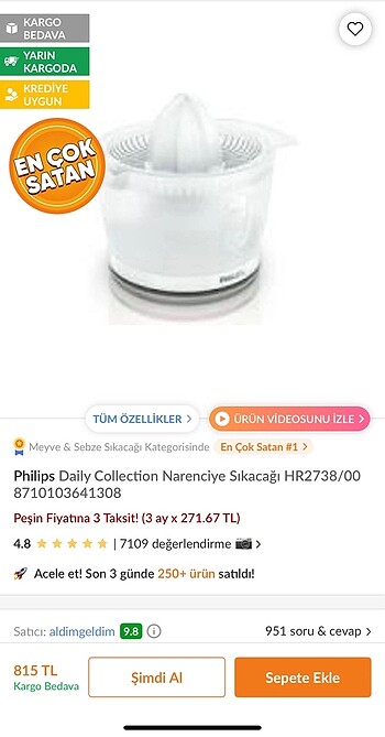 Philips Daily Narenciye Sıkacağı