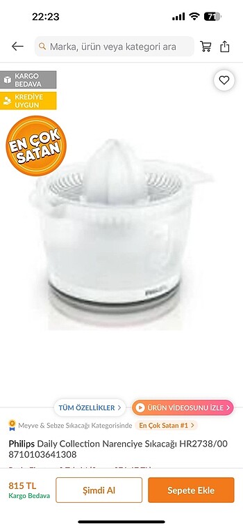 Philips Narenciye Sıkacağı