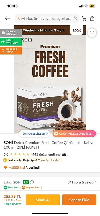 s Beden Detox coffe