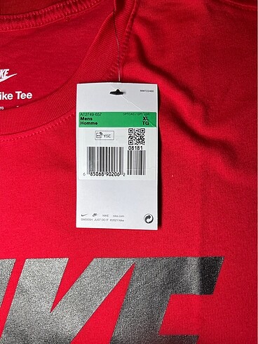xl Beden Nike Kirimizi Tişört