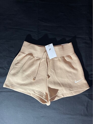m Beden camel Renk Nike Phoenix Fleece High-Waisted Kadın Şort
