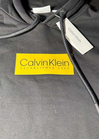 Calvin Klein Kapüşonlu Gri Sweatshirt - Görsel 3