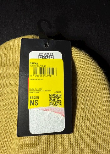 Converse Sarı Örgü Kadın Bere - Görsel 4