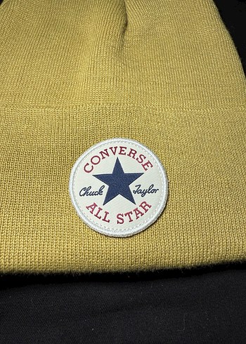 Converse Sarı Örgü Kadın Bere - Görsel 3