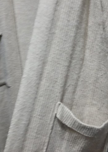 Bej Uzun Kadın triko Hırka - Görsel 2