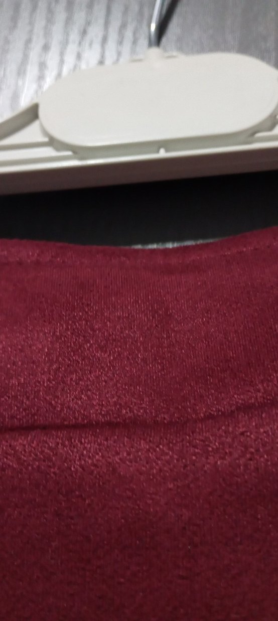 Bordo Süet Uzun dar Etek - Görsel 3