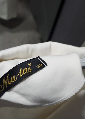 Kadın Beyaz Midi Trençkot ceket - Görsel 3