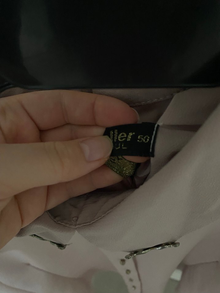 Bej Uzun Kollu Kadın Gömlek - Görsel 3