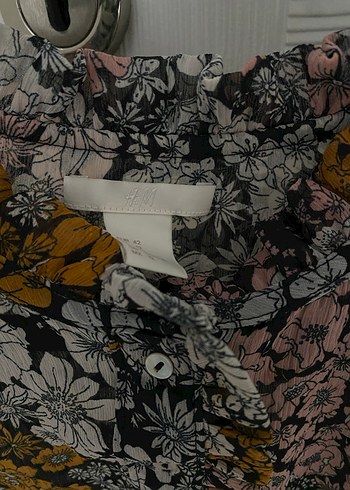 Çiçek Desenli Bohem Kadın Bluz - Görsel 2