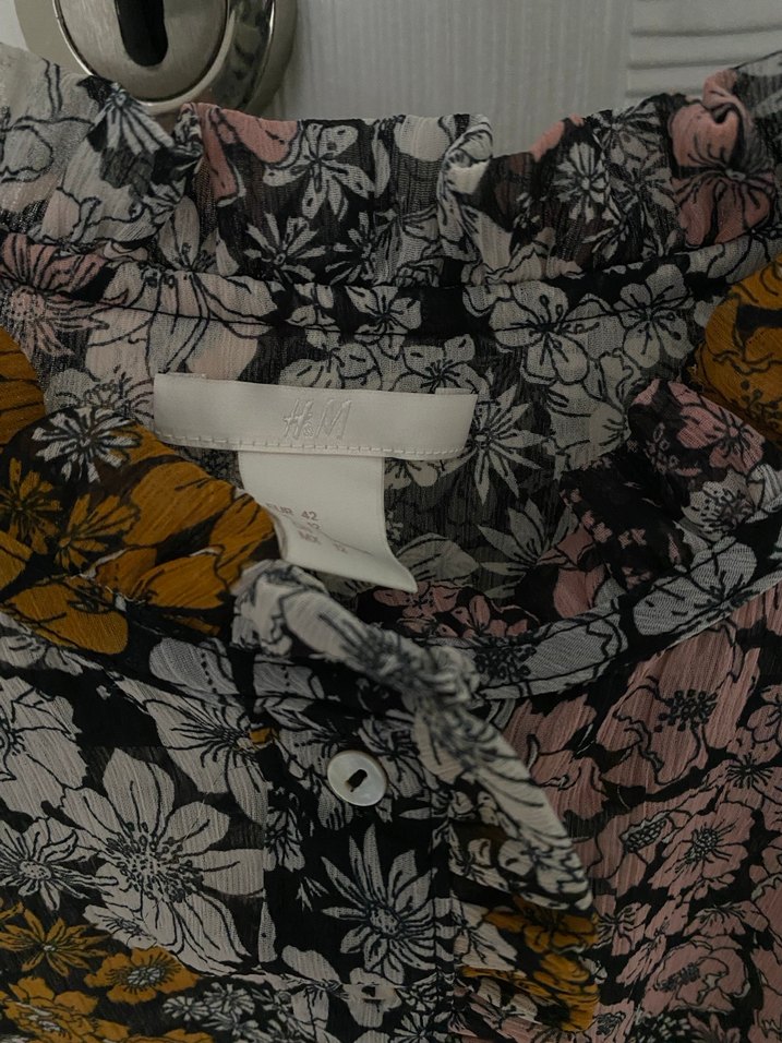 Çiçek Desenli Bohem Kadın Bluz - Görsel 2