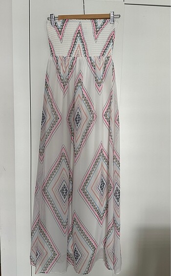 OLD NAVY Uzun staplez şifon elbise