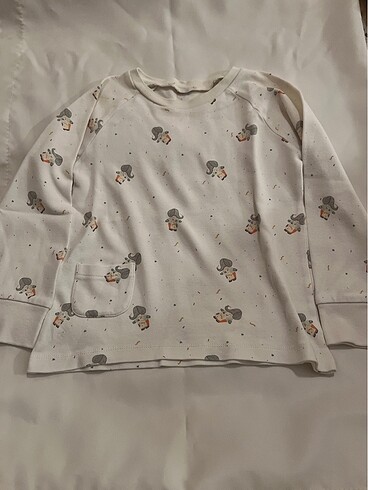 4 Yaş Beden beyaz Renk Zara pijama takımı
