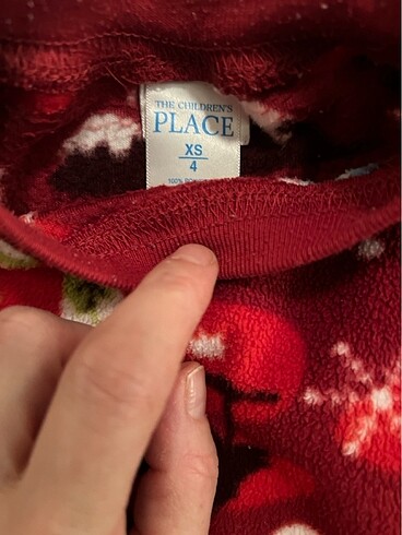 4 Yaş Beden kırmızı Renk Polar pijama takımı