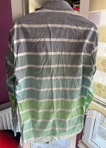 Erkek Çok Renkli Bağlama Desenli Gömlek - Görsel 2