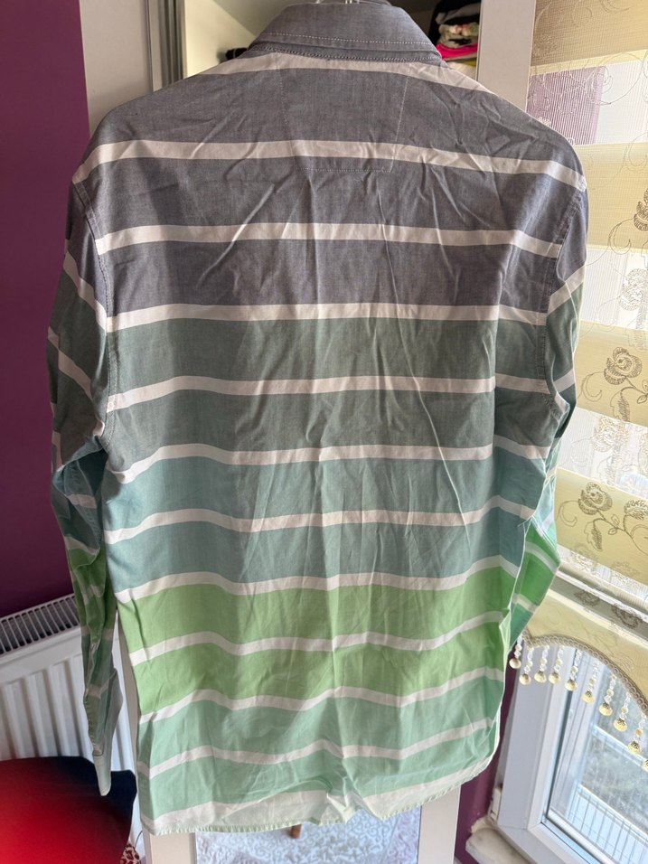 Erkek Çok Renkli Bağlama Desenli Gömlek - Görsel 2