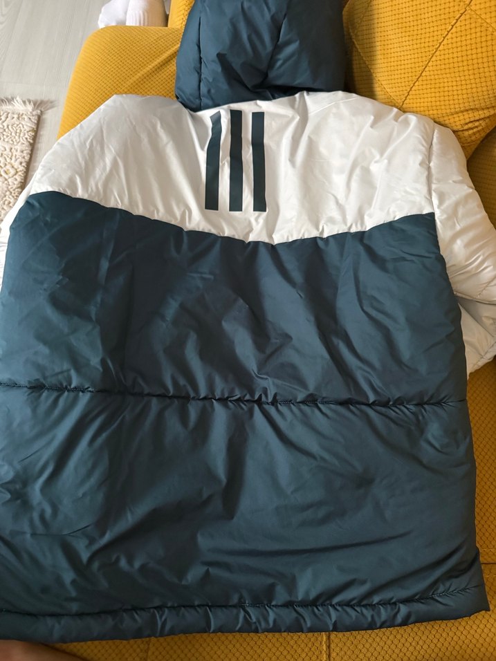 Adidas Gri Fermuarlı erkek Kışlık Mont - Görsel 4