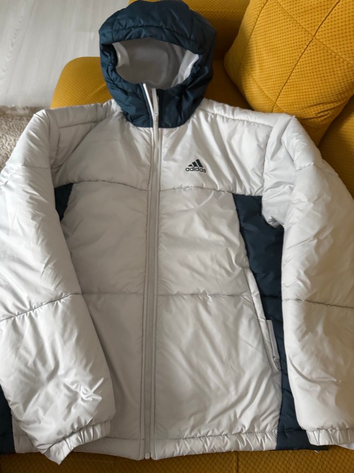 Adidas Gri Fermuarlı erkek Kışlık Mont - Görsel 2