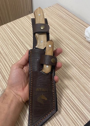 ATAK ORJ. DERİ KILIFLI BABA-OĞUL AVCI SET - Görsel 6