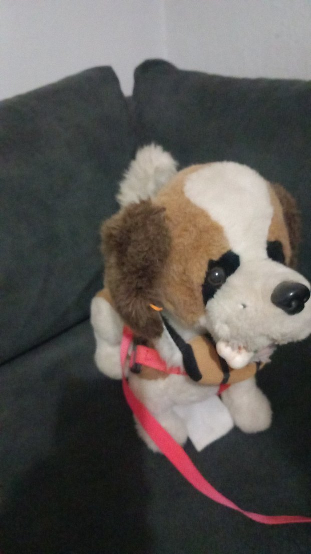 Renkli Kahverengi Peluş Köpek Oyuncak - Görsel 3