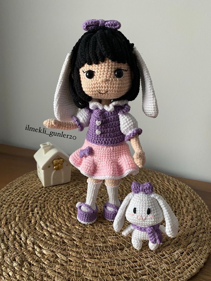 Amigurumi Bebek ve Tavşan - Görsel 2