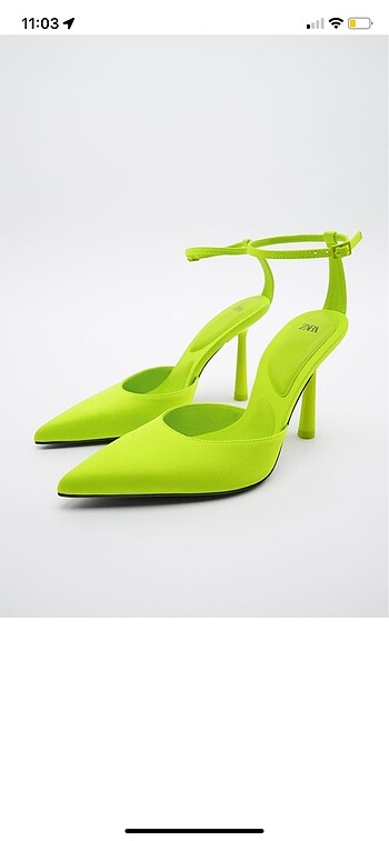 Sıfır kutulu yeni sezon neon yeşili ayakkabı