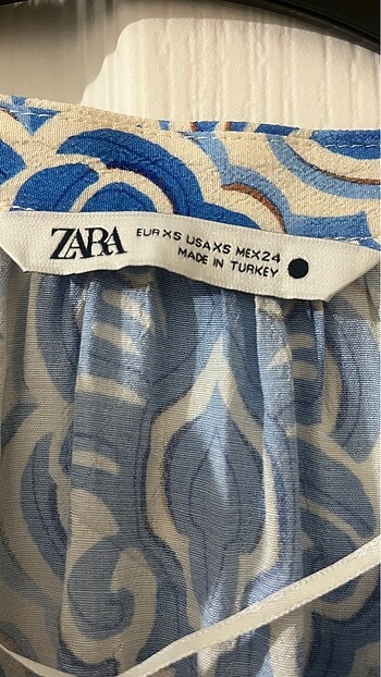 xs Beden mavi Renk Zara elbise