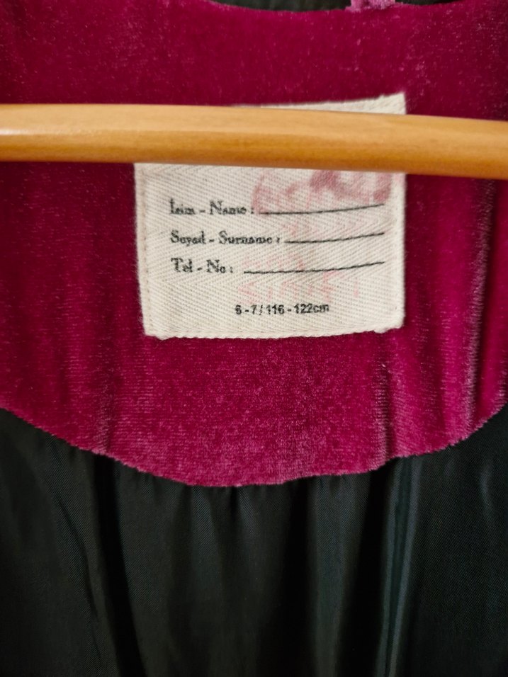 Kız Çocuk Koyu Pembe Fermuarlı Ceket - Görsel 5