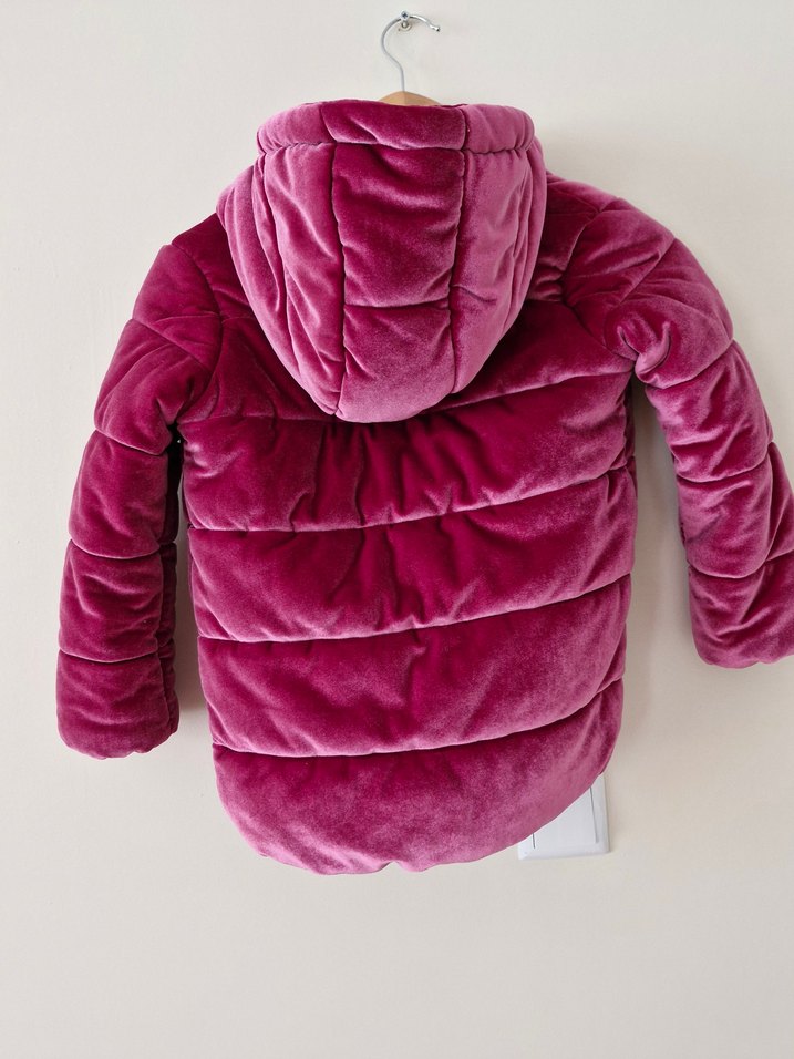 Kız Çocuk Koyu Pembe Fermuarlı Ceket - Görsel 4