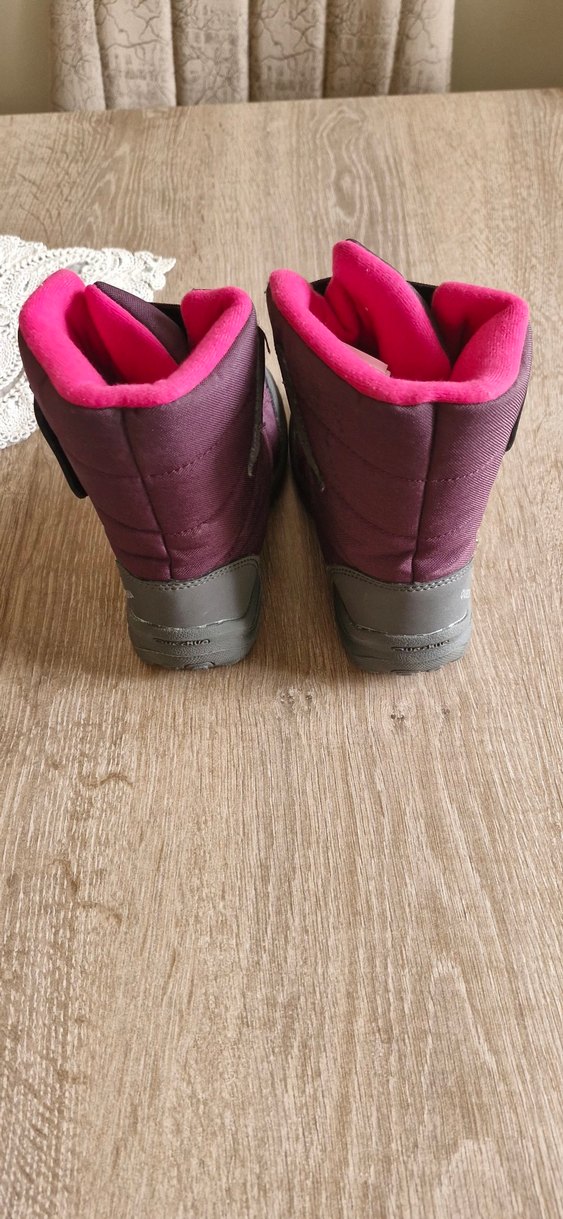 Mor Kız Çocuk Polar Botları decatlon - Görsel 2