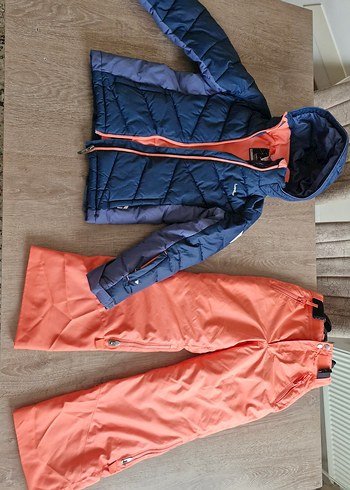 Kız Çocuk Lacivert Kemerli Mont ve Turuncu Panton decathlon - Görsel 7